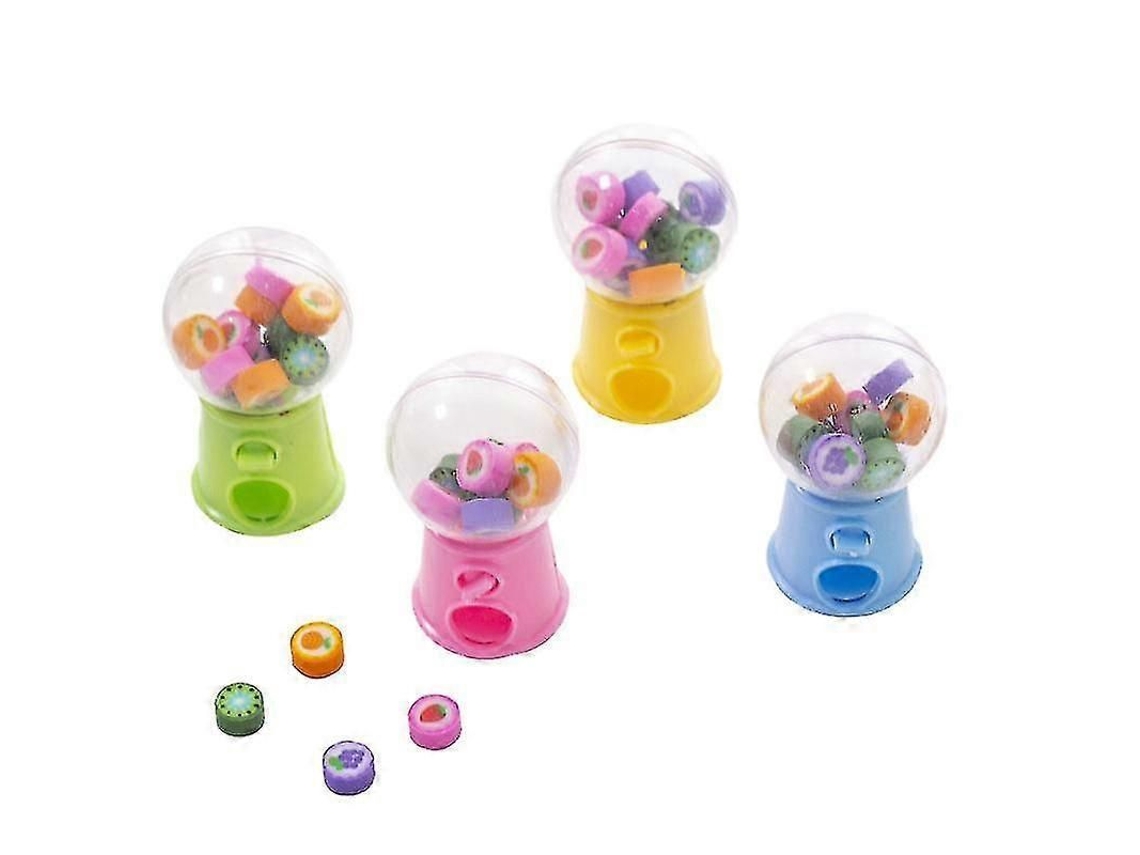 Máquina Dispensadora de Borrachas de Frutas Mini Gashapon 2026 para Material Escolar Infantil - Presente Ideal para Crianças