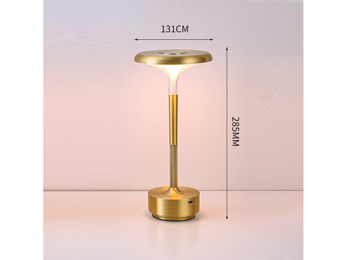 Bj-lâmpada De Mesa Led Recarregável Com Controle Táctil, Ajuste Contínuo De Brilho E 3 Cores, Ideal Para Leitura E Estudo