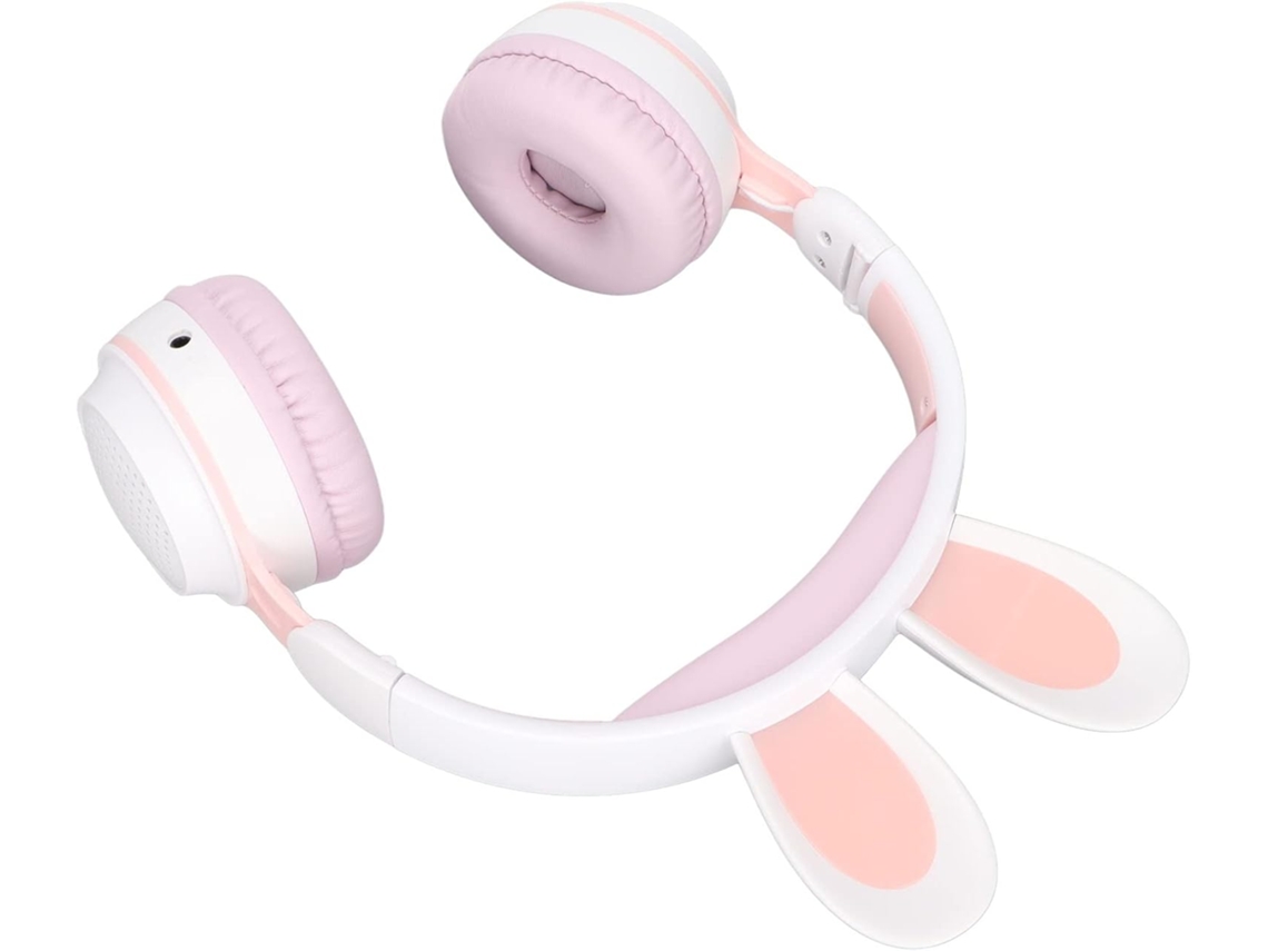Fones De Ouvido Infantis Sem Fio Bluetooth 5 0-alomejor Com Design Fofo Orelhas Coelho, Dobráveis E Com Bateria De Longa