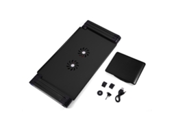 Mesa Para Notebook Com Resfriamento (ajustável 360° Com Resfriamento De Doble Ventoinha)