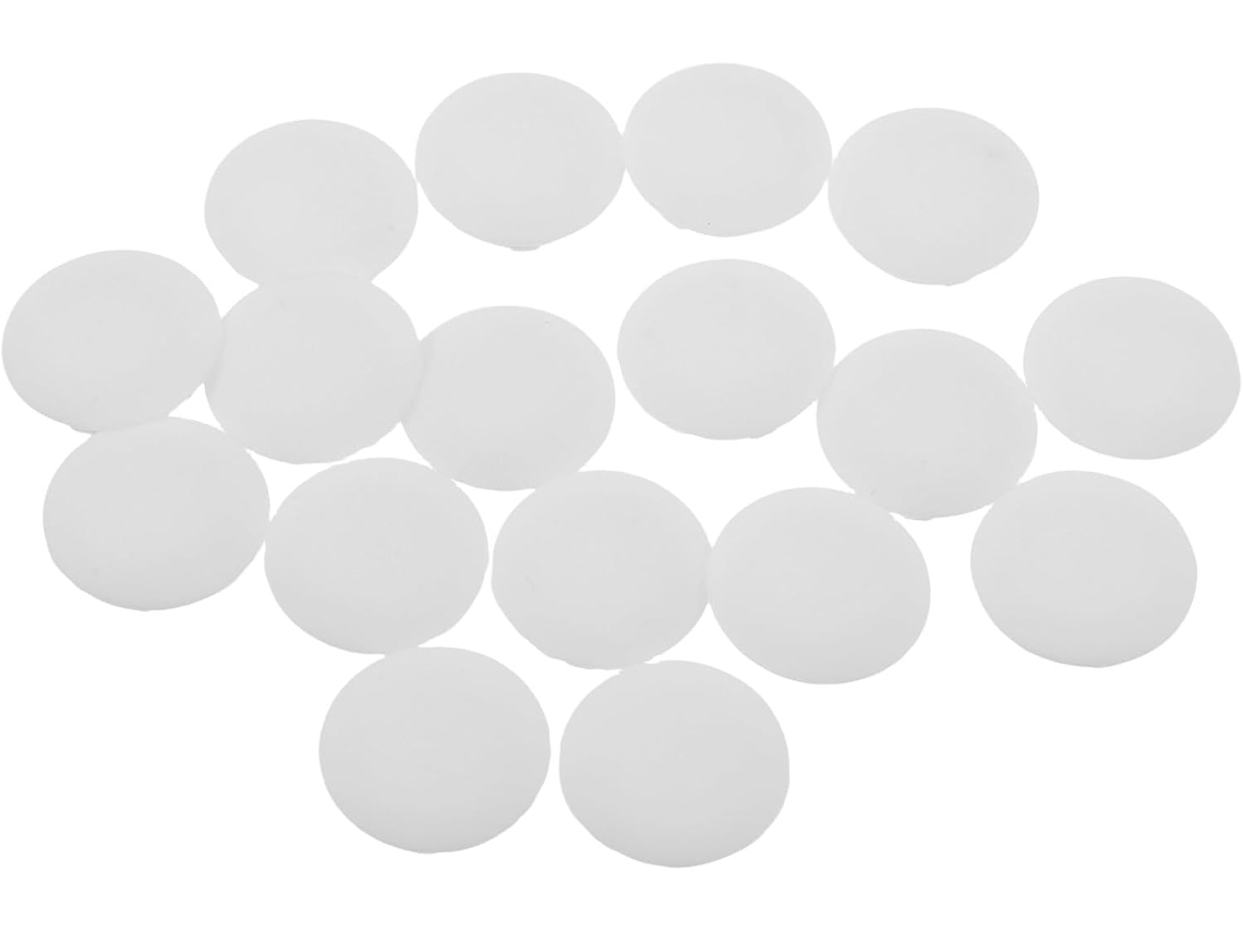 Tampas De Silicone Brancas Para Cofrinhos, 20 Unidades, Com Fundo Redondo Para Vedação, Encaixe Seguro E Proteção Contra