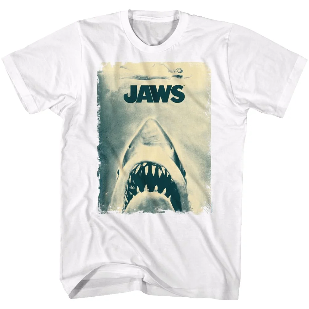 Rockinstone Jaws Movie Another Jaw Poster White Adult T-shirt Size:s
