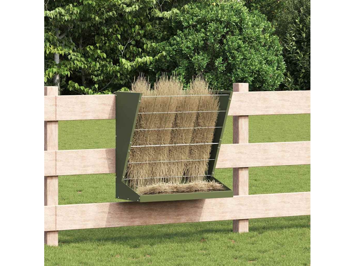 Vidaxl Comedouro De Feno Verde Oliva 71 X 33 X 70 Cm
