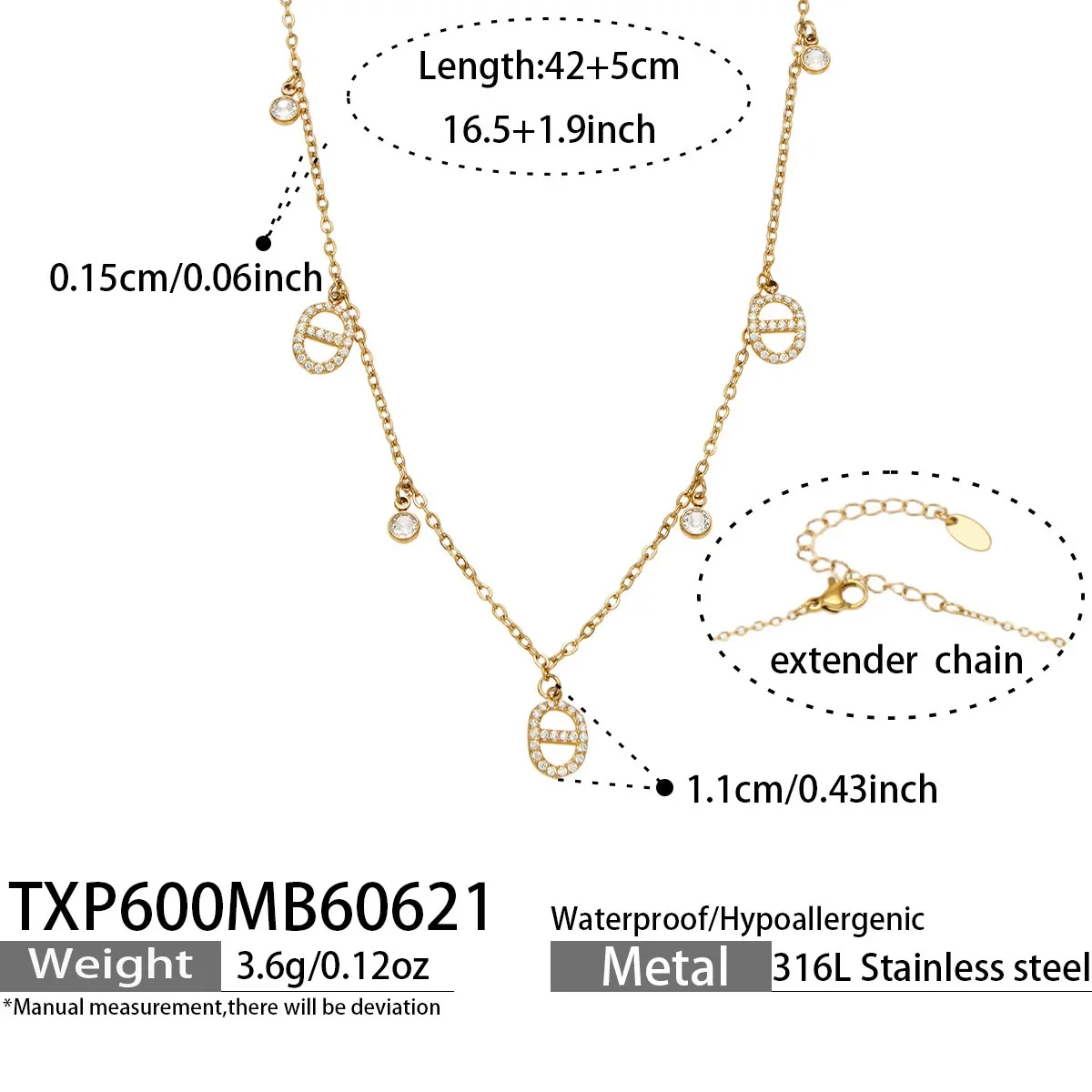Conjunto De Colar, Pulseira E Tornozeleira Com Pingente De Zircônia, Presente De Luxo Para Festas.