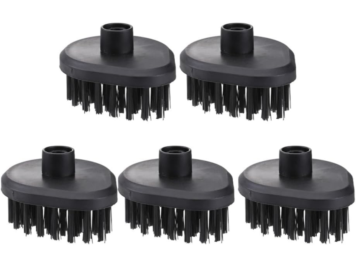 Escova De Limpeza A Vapor, Com 5 Cabeças De Plástico Para Uso Doméstico Na Limpeza Diversas Superfícies