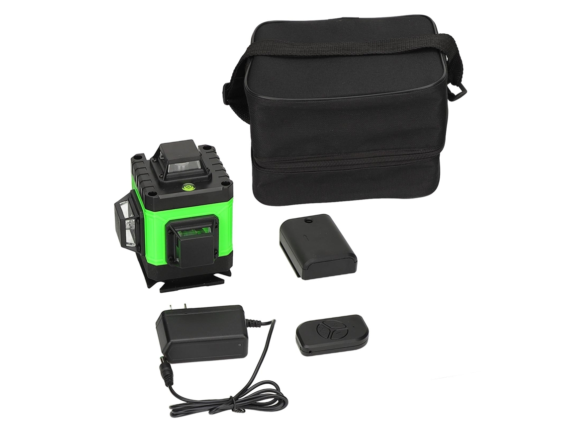 Nível Autonivelante Com Fio Verde De 16 Linhas, Feixe Infrarroxo, Controle Remoto, 100-240v, Para Exterior E Interior