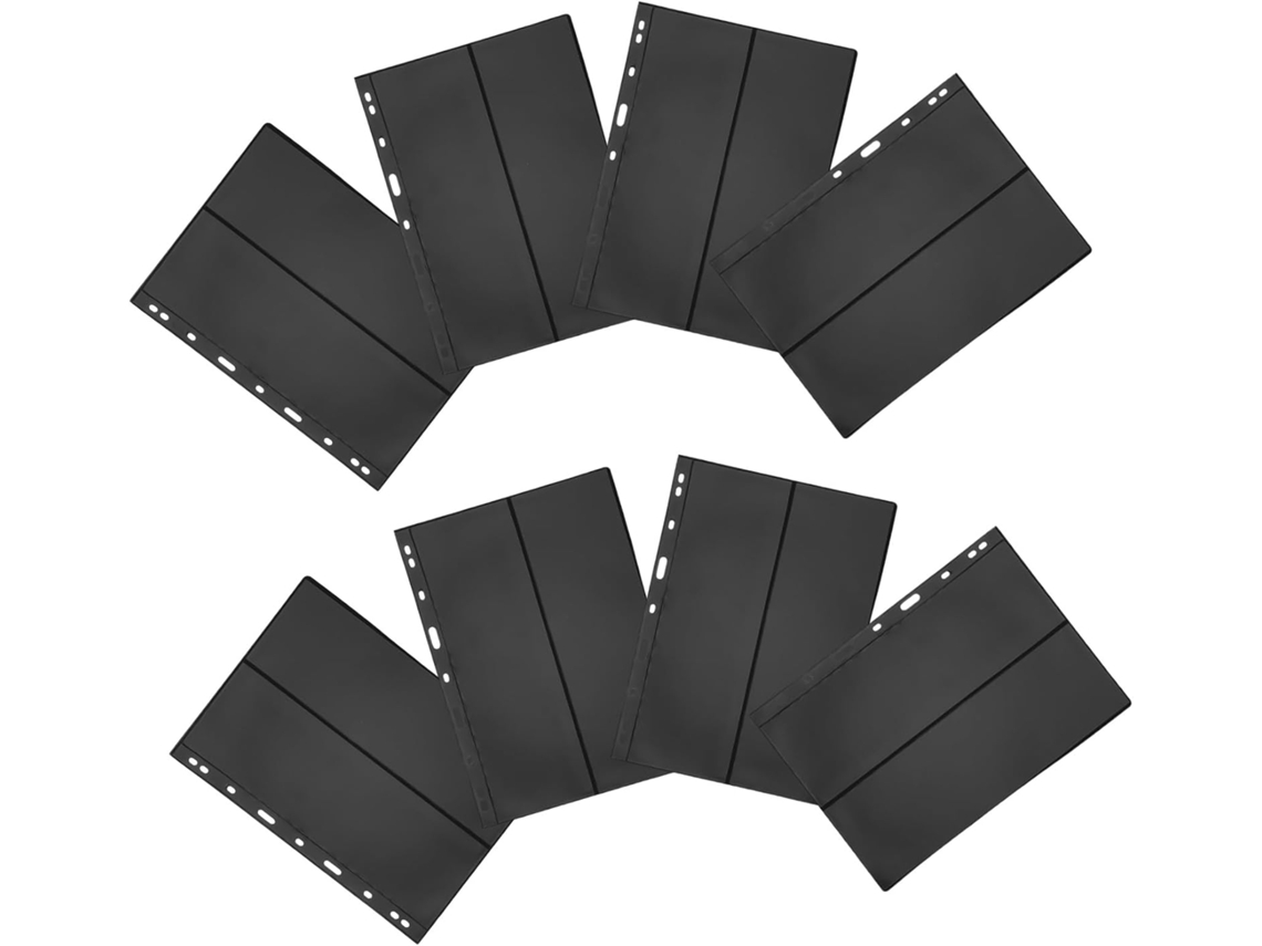 Uldigi Páginas De Rangement De Timbres Double Face 10 Peças Noir Para Colecionadores Philatélie Organização De