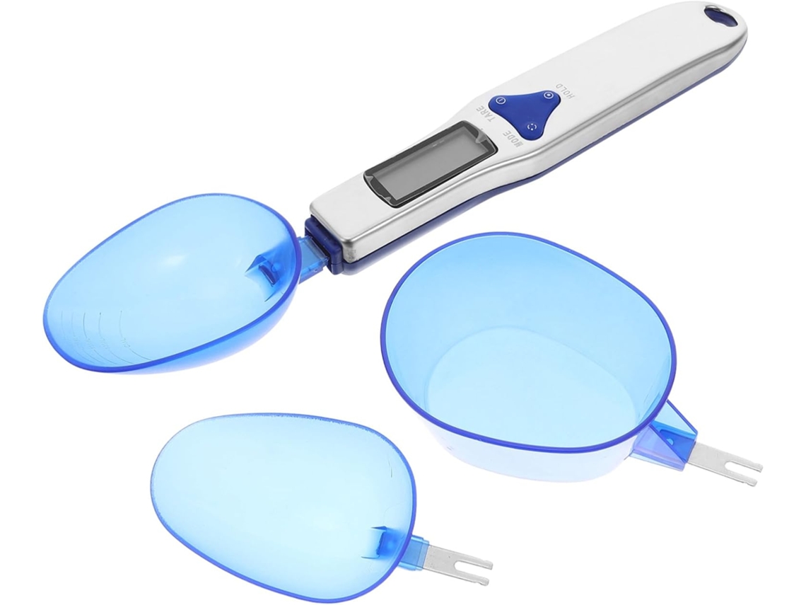 Balança Digital Eletrônica Com Colheres Medidoras Alimentos E Medicamentos, Com Visor Lcd E Colheres De Pesagem