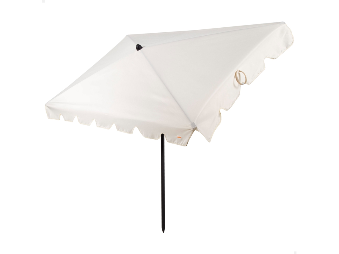 Guarda sol Retangular AKTIVE com Proteção Solar, 200x125 Cm, Guarda sol para Varanda e Terraço, com Mastro Inclinável, Proteção Uv50