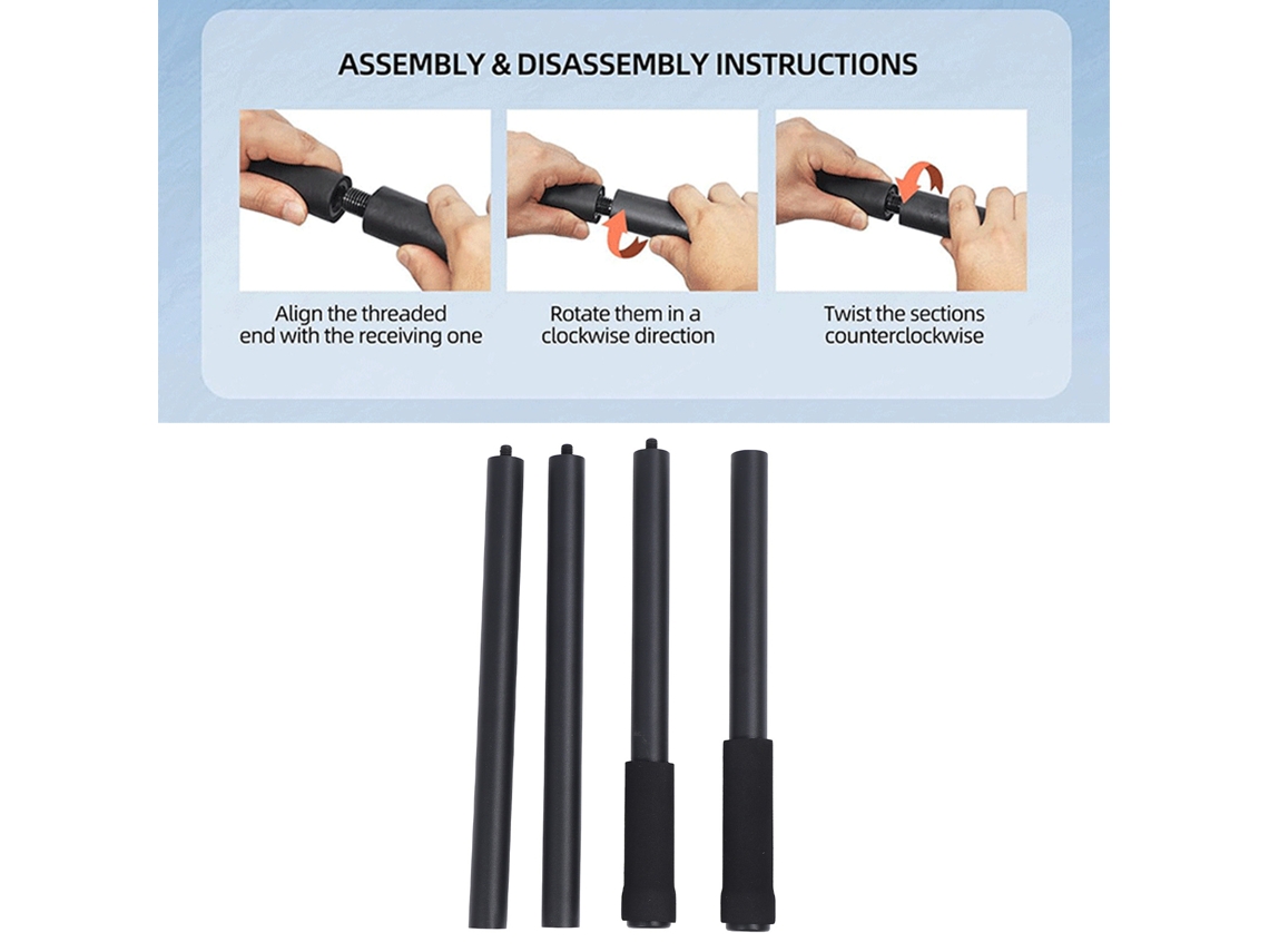Yoga Stick (sturdy Steel, Adjustable) Eoocoo