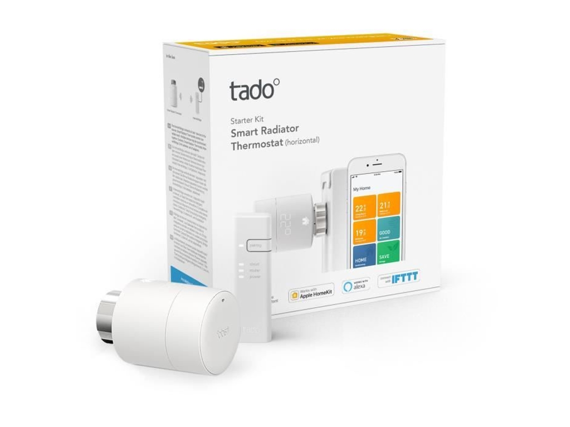Connected Termostato Conectado E Cabeça Termostática Inteligente V3 Kit Inicial Tado