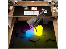 Tapete Cadeira Protetor Gamer 90 X 120 Cm Piso Parquet Escritório,