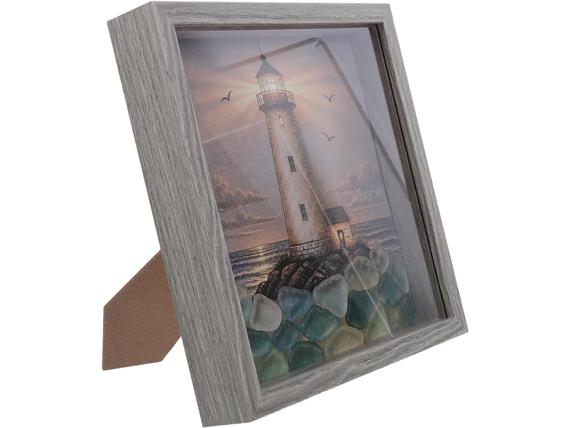 Luminária De Farol Em Vitral Zerodeko - Arte Vidro Marinho Para