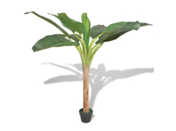 Vidaxl Planta Bananeira Artificial Com Vaso 150 Cm Verde
