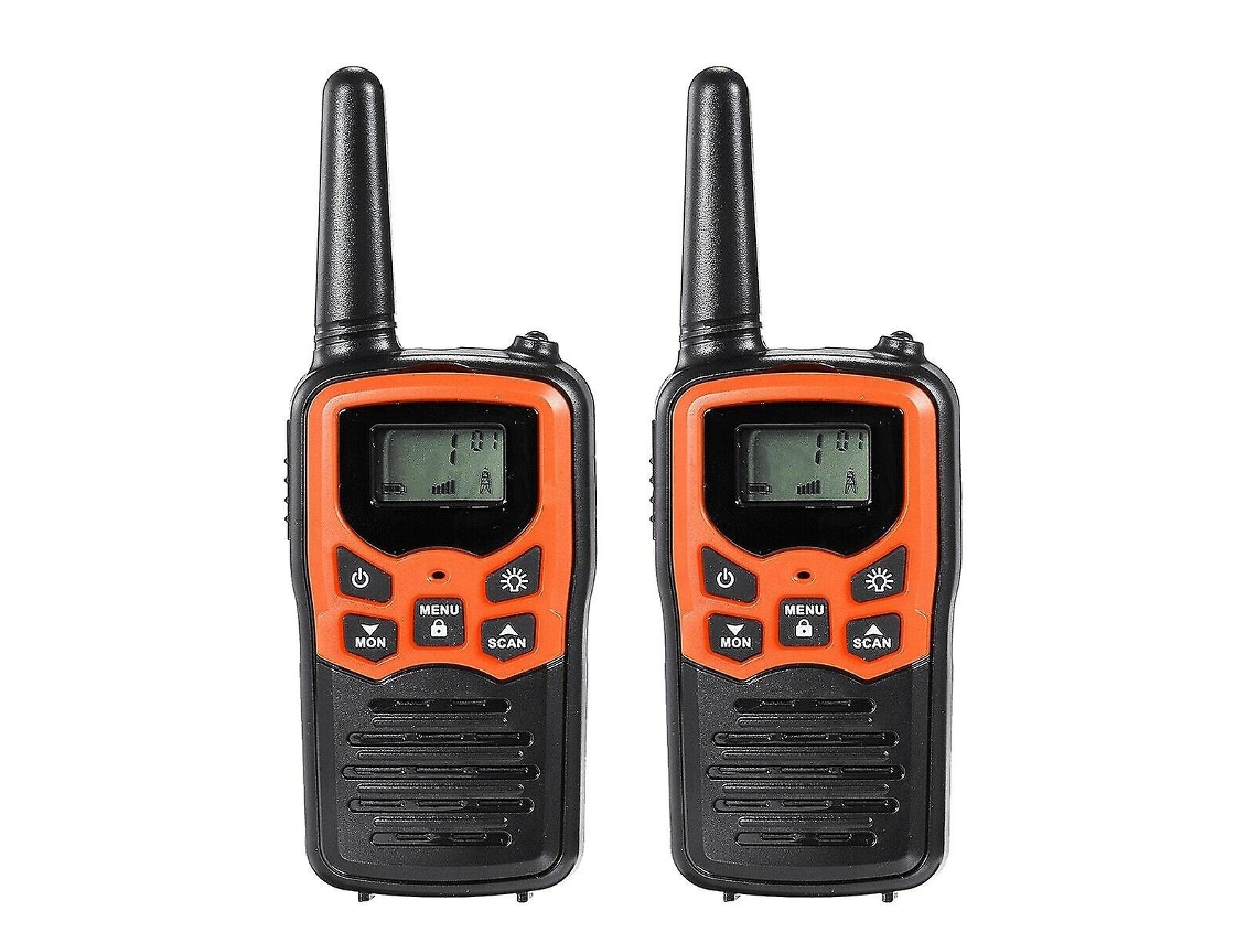 Conjunto de 2 Rádios Walkie Talkie, 22 Canais, Alcance 10km, Banda UHF 400-470MHz AQUAFORGE