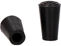 Topo Sistema Exterior de Borracha Dimatel Ø8Mm Preto