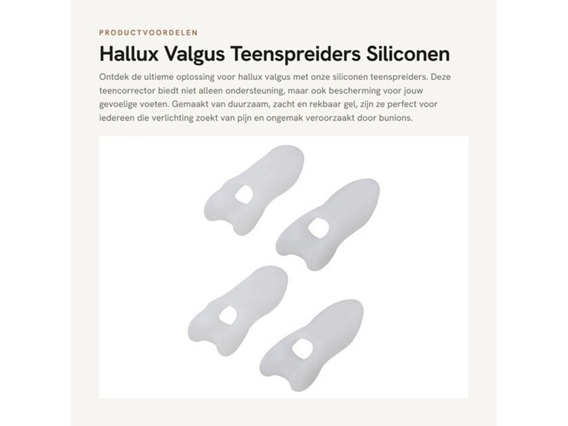 Correção De Dedo Do Hallux Em Silicone Para Adolescentes - Proteção Para A Pele Do Dedo Do Pé - Confortável E Seguro - Reduz A Fricção E Irritação