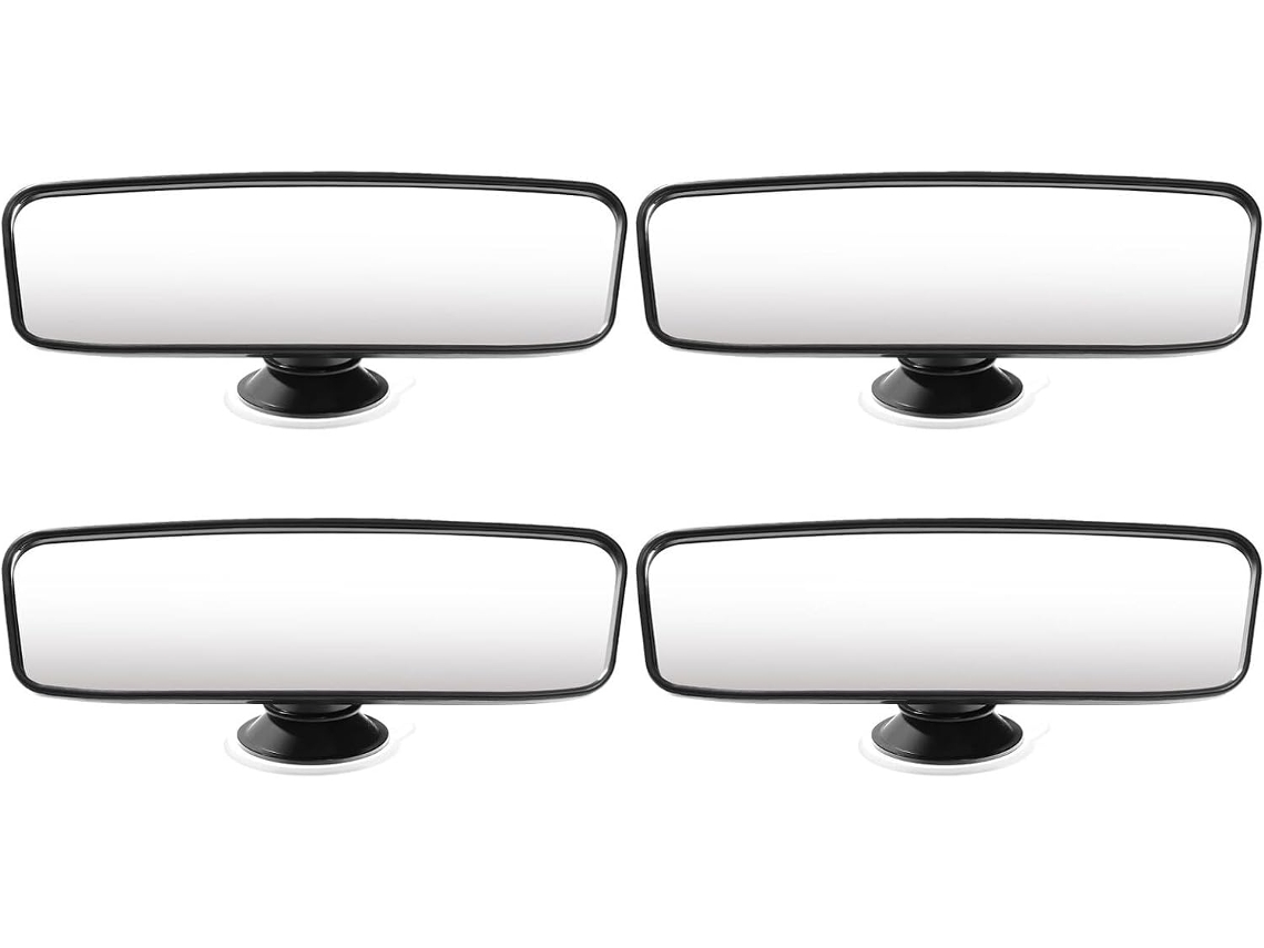 Espelho retrovisor para carro de 4 peças, para meninos e meninas, com ventosas e amplo ângulo de visão.