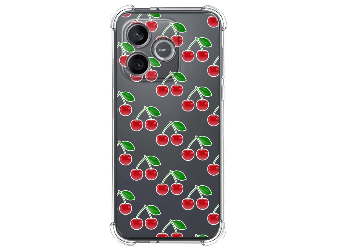 Capa Tumundosmartphone De Silicone À Prova De Choque Para Honor 600 Lite 5g Design De Cereja
