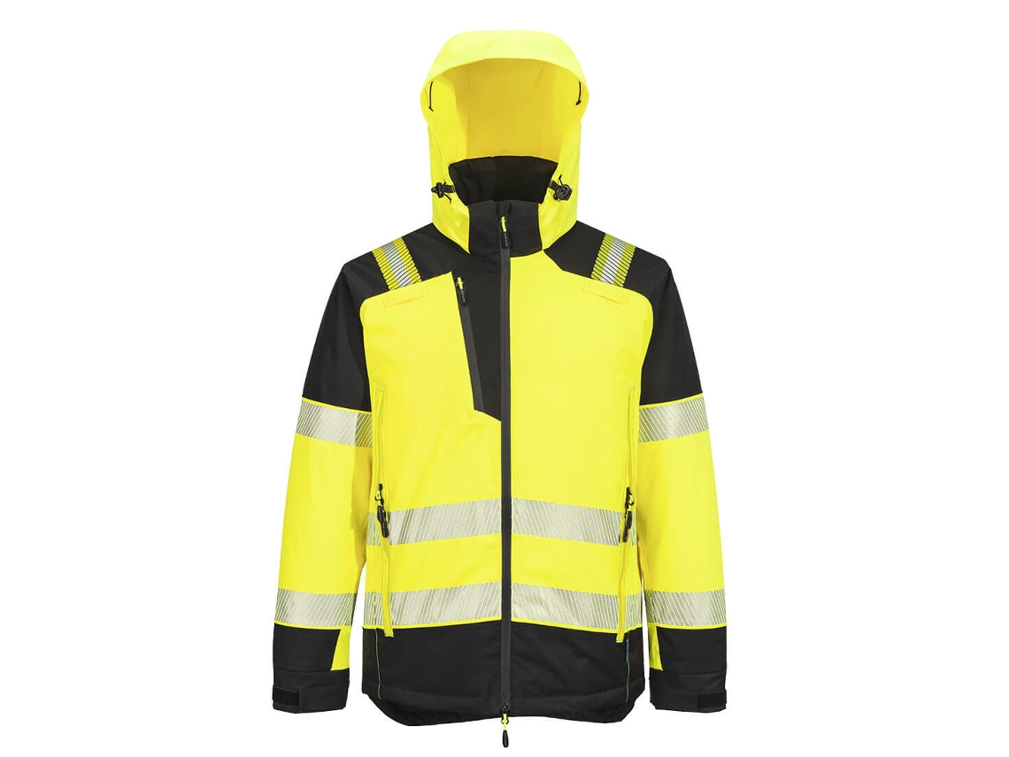 Jaqueta De Inverno Pw3 Hi-vis - Alta Visibilidade E Conforto Laranja E Preto / Gg
