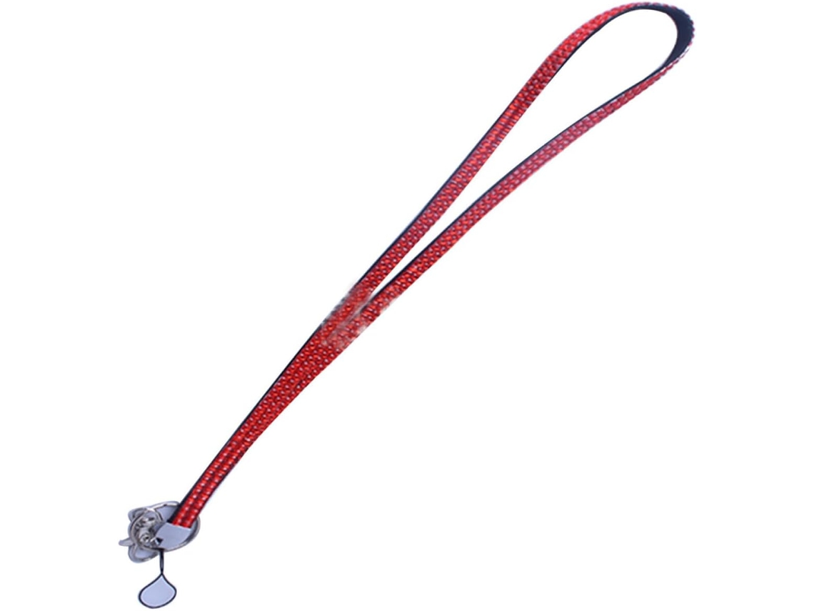 Porta Crachá Pescoço Hemoton Com Strass Vermelho, Estojo De Resina Transparente E Metal, Fácil Inserção De Cartões