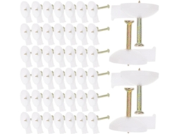 Ganchos de parede metálicos Abaodam para cortinas, 100 unidades, 18 mm, para pendurar cortinas na parede e em portas.