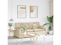 Vidaxl Sofá Modular Com Almofadas Creme
