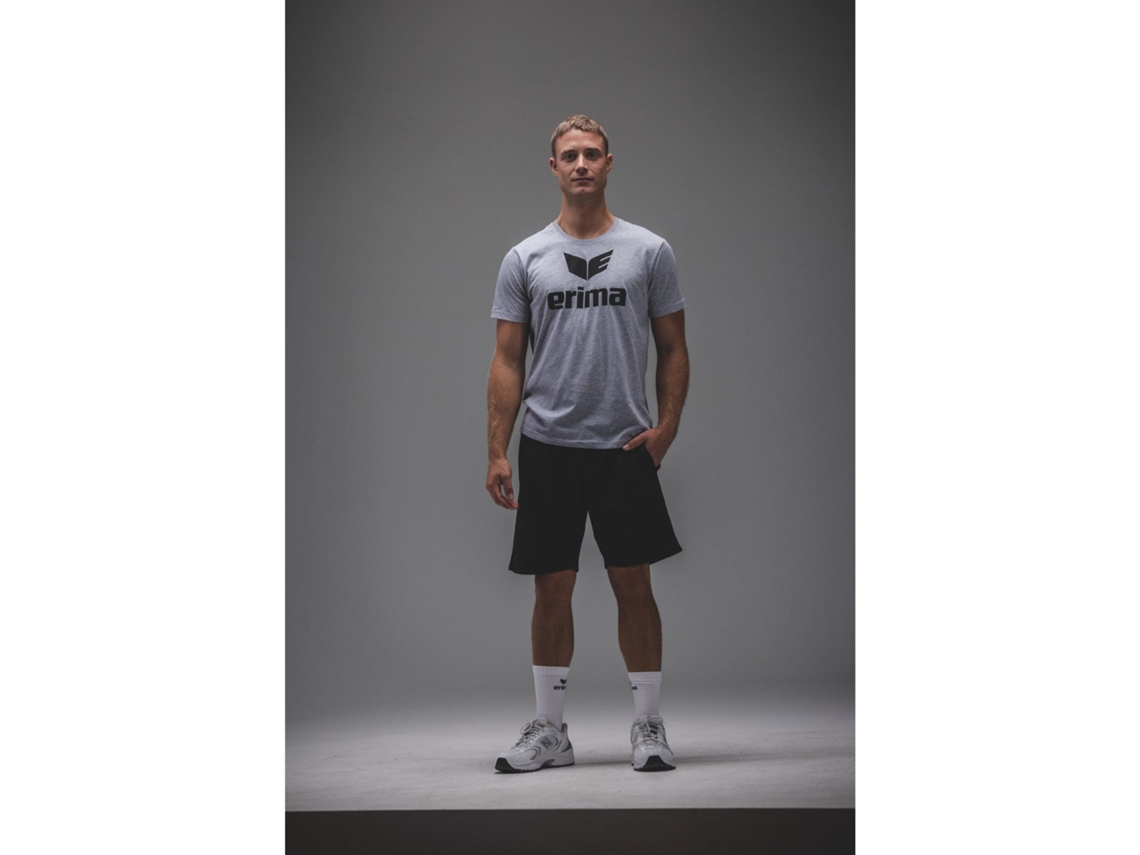 Camiseta Erima Promo Cinza Marl Junior