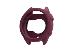 Capa Protetora Flexível Em Silicone Para Smartwatch Garmin Forerunner 165 Bordô Hexinyigjly