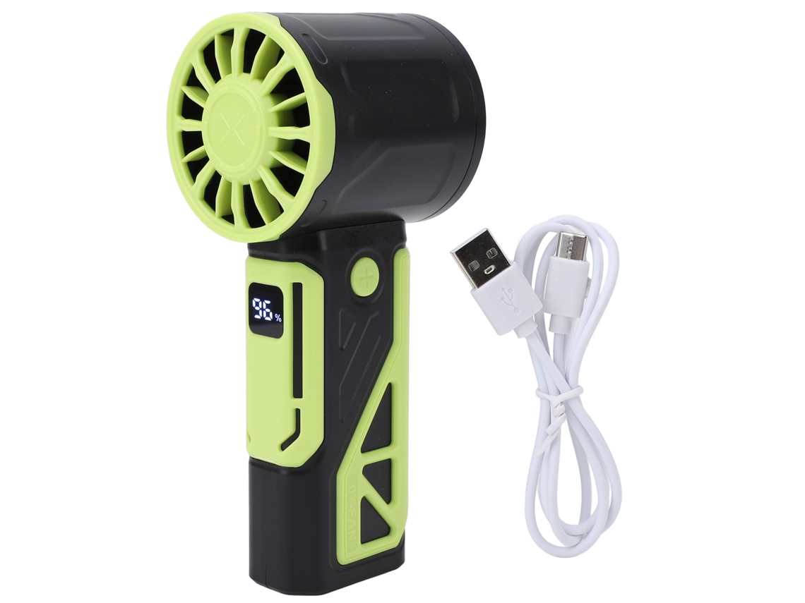 Ventilador Portátil Usb Recarregável Potente Silencioso Verde