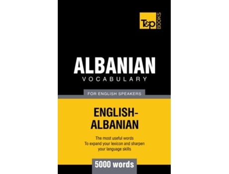 Livro Albanian vocabulary for English speakers 5000 words American English Collection de Andrey Taranov (Inglês)