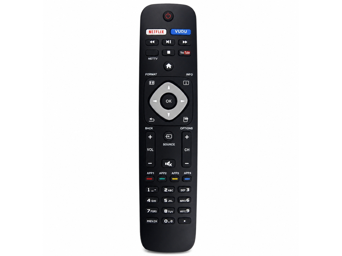 Comando À Distância Para Tv Lcd Compatível Com Philips Nh500up Nh503up