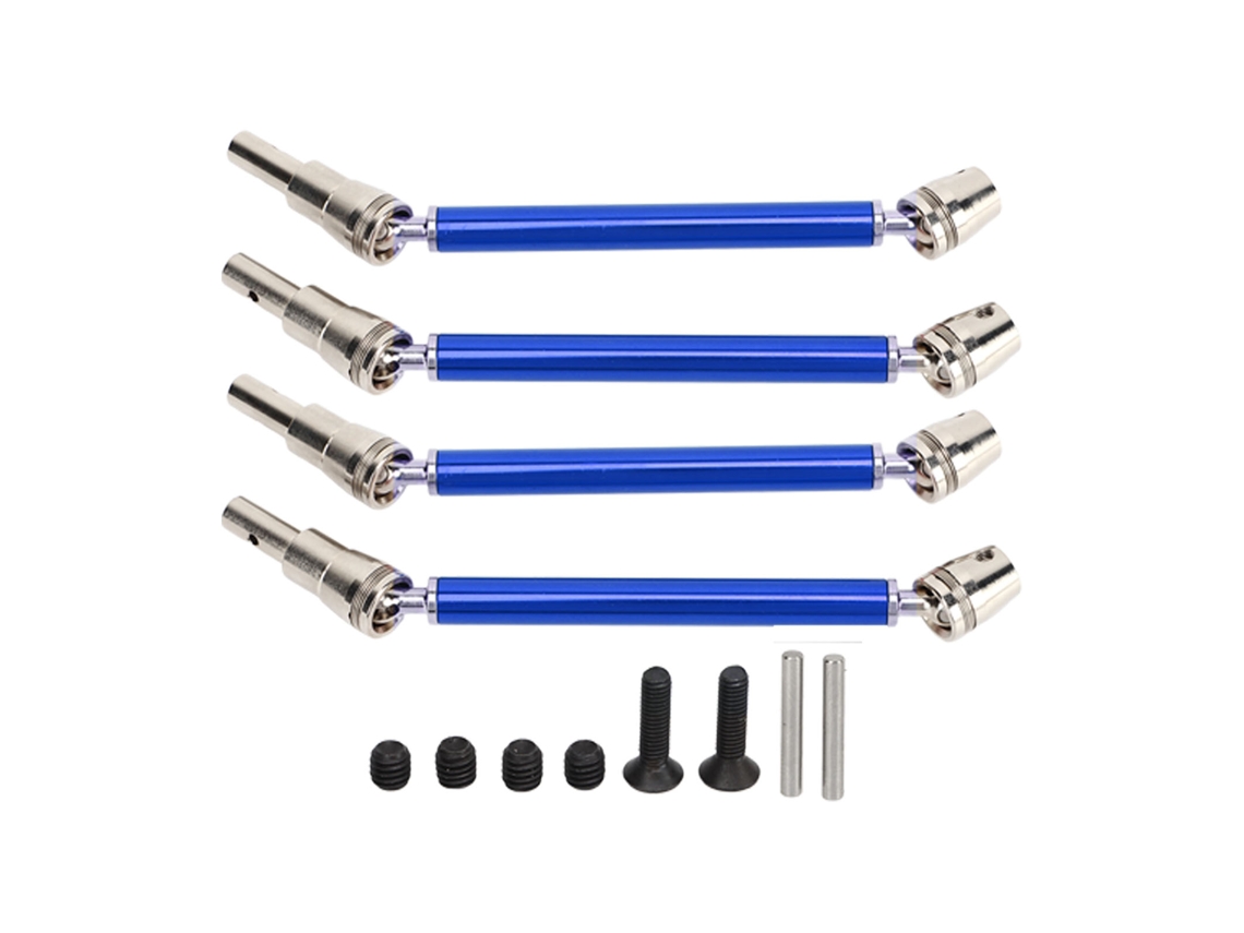 Mali kit de Eixo de Transmissão Cvd Dianteiro e Traseiro para Carro Rc Arrma 1/10 4 Peças Azul