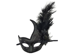 Máscara Feminina Com Penas Para Baile De Máscaras, Veneza, Halloween, Mardi Gras, Cosplay