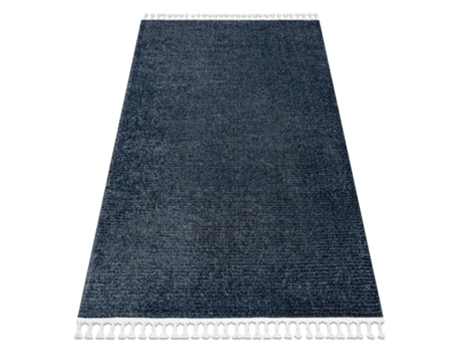 Tapete Sevilla Pc00B Listras Azul Franjas Berbere Marroquino Shaggy (160 x 220 cm)