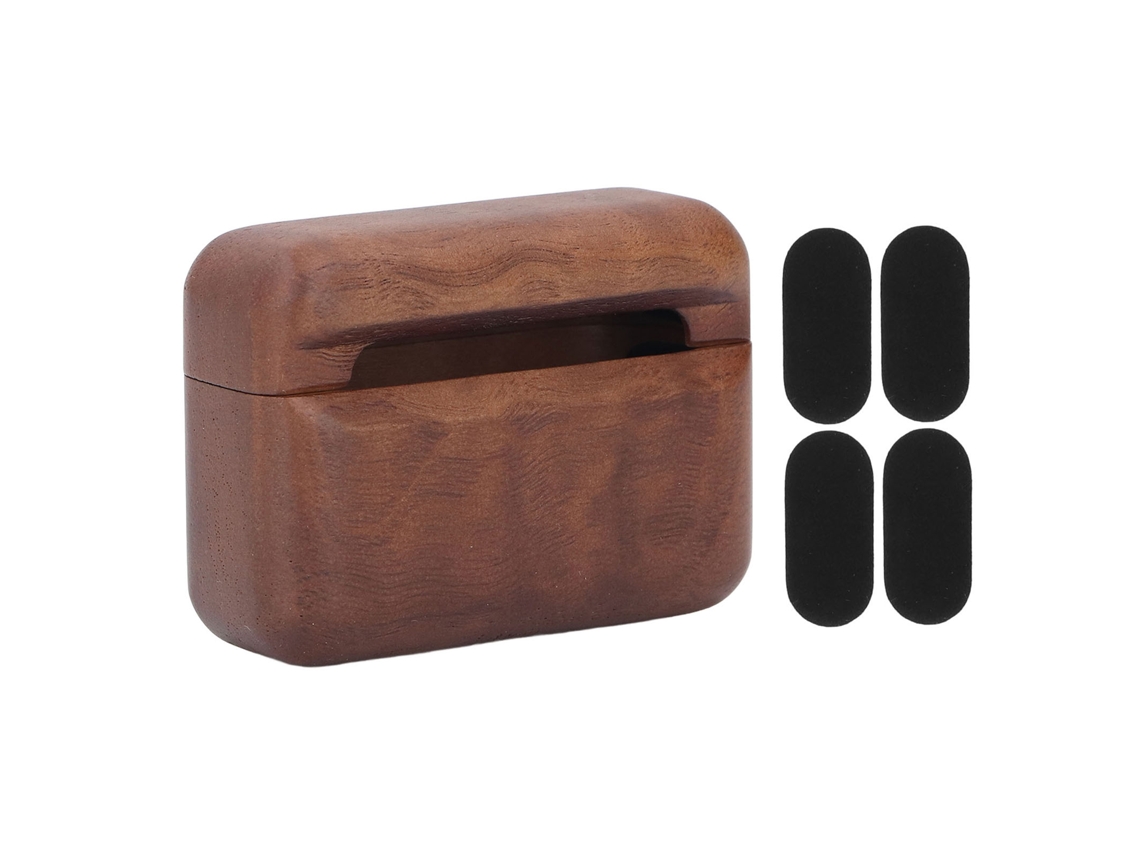 Estojo de Fones Bluetooth de Madeira Solida LAXISCREED