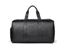 Bolsa De Viagem Casual Grande (preta), Com Divisórias Para Itens Secos E Molhados, Compartimento Para Sapatos, Grande Capacidade E Resistente.