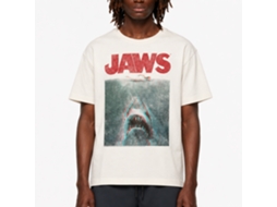 Rockinstone Jaws Movie In Terrifying 3d Solid Natural Adult T-shirt Size:s