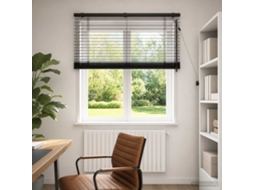 Vidaxl Cortina Veneziana Marrom Escuro 120 X 130 Cm 35 Mm