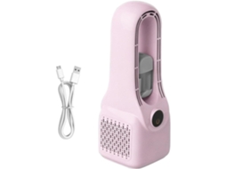 Ventilador Portátil De Parede Com Visor Digital, 5 Velocidades,