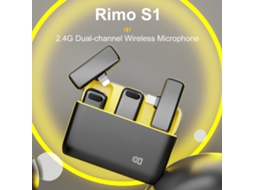 2026 micrófono Lavalier Inalámbrico para Teléfono Android Smartphone, Micrófono Lapel Clip On Sistema Inalámbrico