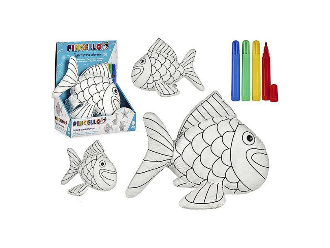 Peluche Para Pintar Design Peixe.
