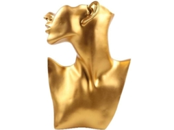 2026-soporte De Exposição De Colares E Brincos Linjou Para Joias De Resina Cor Ouro (28cm)