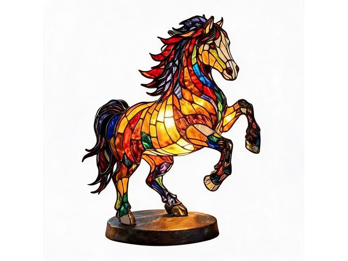 Estatueta Em Resina Com Luz Led, 17 Cm, Com Interruptor Usb Independente
