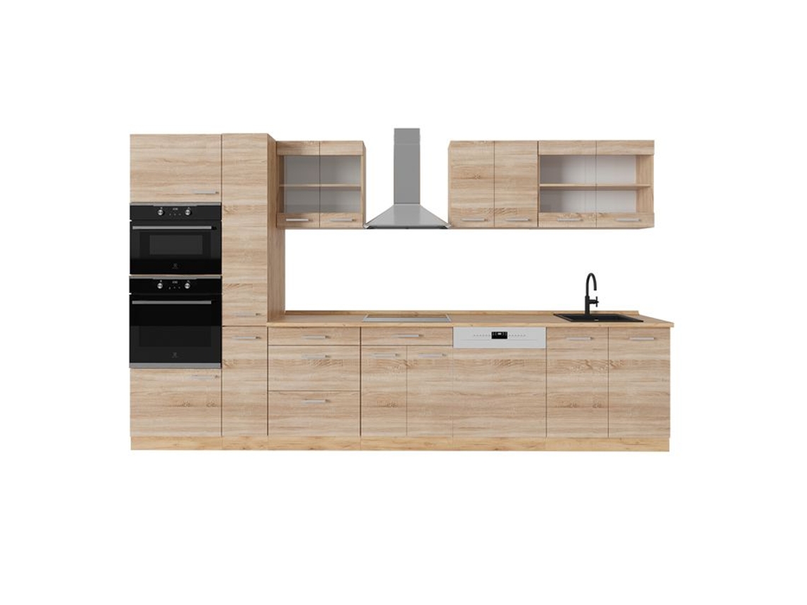 Cozinha R-Line, 350cm sem PT, Sonoma/Carvalho dourado VICCO