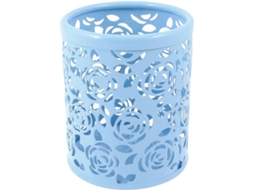 Organizador metálico Ruilogod com estampa floral, azul claro