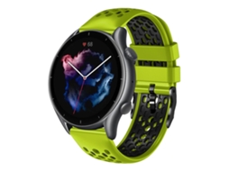 Pulseira De Silicone Respirável Bicolor De 22 Mm Para Amazfit Gtr 3 Pro