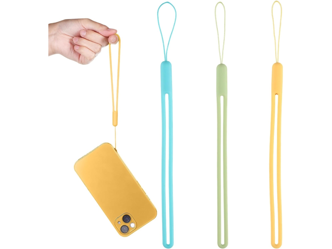 Conjunto De 3 Pulseiras De Silicone Anti-perda Para Chaves E Câmera.