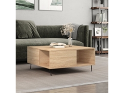Vidaxl Mesa De Centro 80x80x36,5 Cm Derivados Madeira Carvalho Sonoma