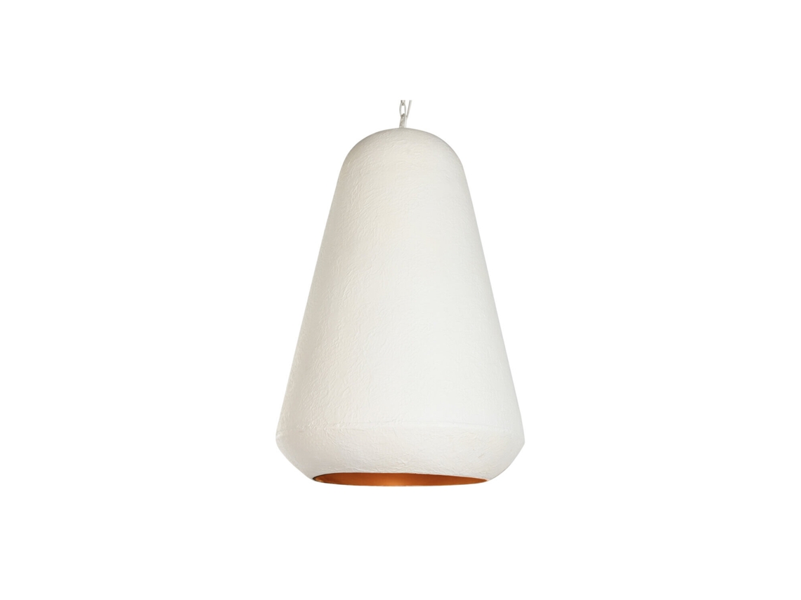Luminária de Teto em Ferro Patinado Branco, 58x58x85cm ALEXANDRA HOUSE LIVING